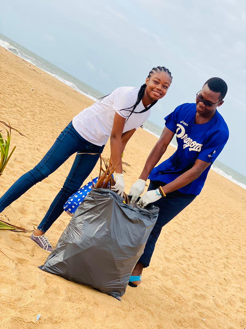 Clean-up campaign on Cotonou's coastline